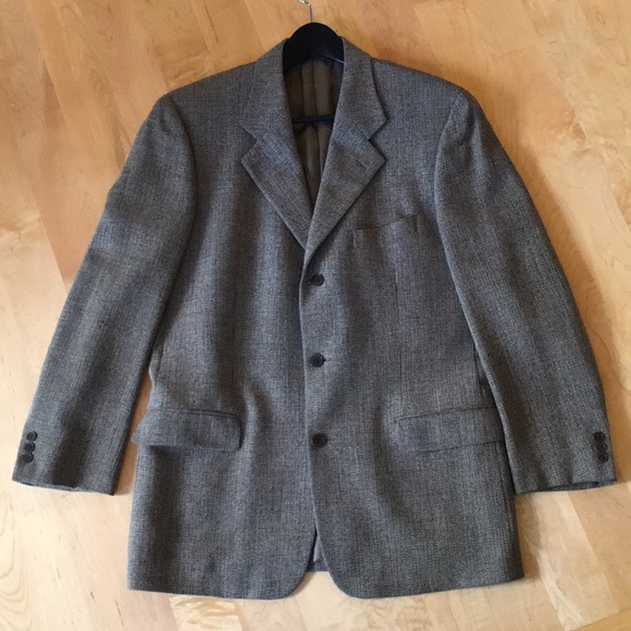 CALVIN KLEIN | Stanley Korshak 100% Pure Virgin Wool Men's Sport Coat Jacket - Picture 1 of 13